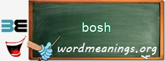 WordMeaning blackboard for bosh